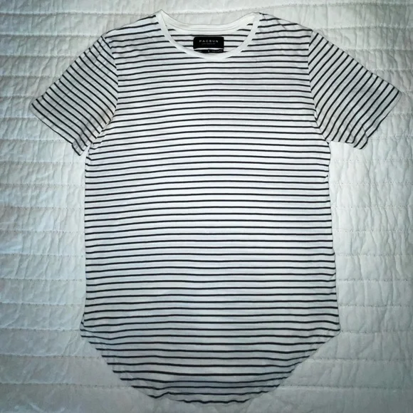 BUNDLE 6 Basic Striped Tees (S/M) Pacsun/On the Byas - Picture 10 of 13